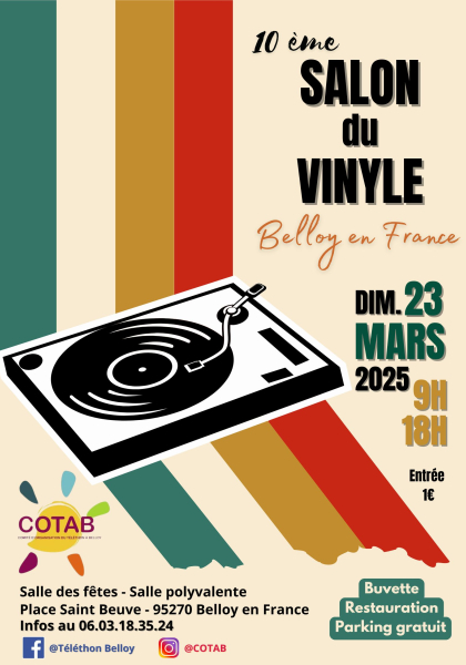 COTAB 10 eme salo, du vinyle 