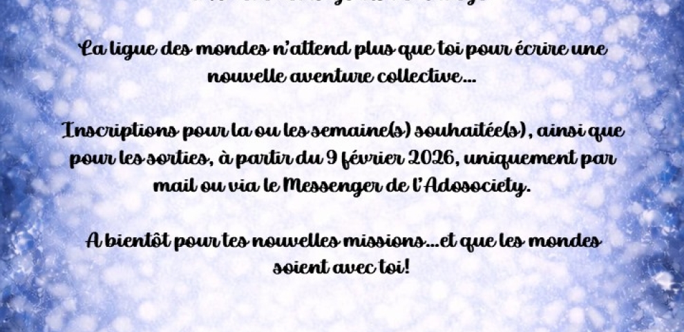 Adosociety: Vacances d'hiver