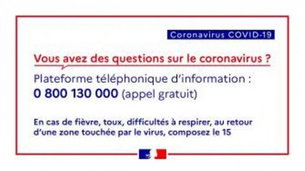 COVID-19 : INFORMATION – PRÉVENTION – RECOMMANDATION