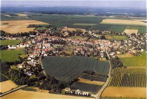 Vue aérienne de Belloy-en-France