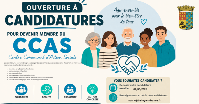 APPEL CANDIDATURE CCAS